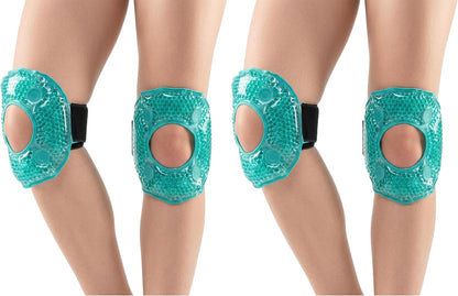 Coldcool Knee Ice Pack Reusable Gel Wrap for Pain Relief & Post-Surgery Recovery - Hot & Cold Therapy for Arthritis, Sports Injuries (2 Pack)