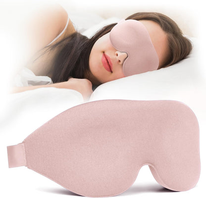 NEWVANGA Sleep Mask for Back and Side Sleeper, Travel Eye Cover, Blue | Block Out Light, 3D Night Blindfold, Zero Pressure Breathable, Lightweight Sleeping Eye Mask, Flight Naps shift Work Yoga