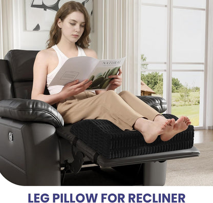 idee-home Recliner Leg Rest Cushion, Recliner Footrest Extender Pillow