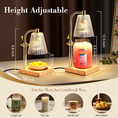 Marycele Candle Warmer Lamp with Timer, Vintage Home Decor, Gifts for Women