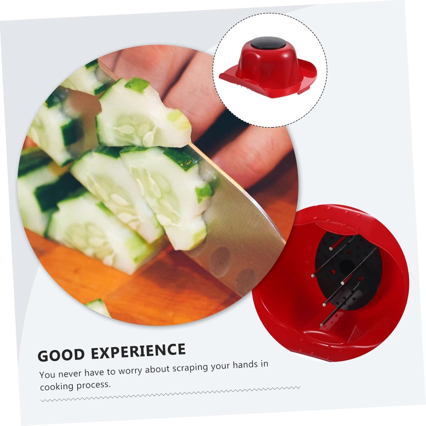 Ipetboom Compact Finger Guard for Food Slicer Lightweight Protector for Safe Vegetable Cutting and Mandoline Use Easy to Clean Kitchen Food Safety Holder