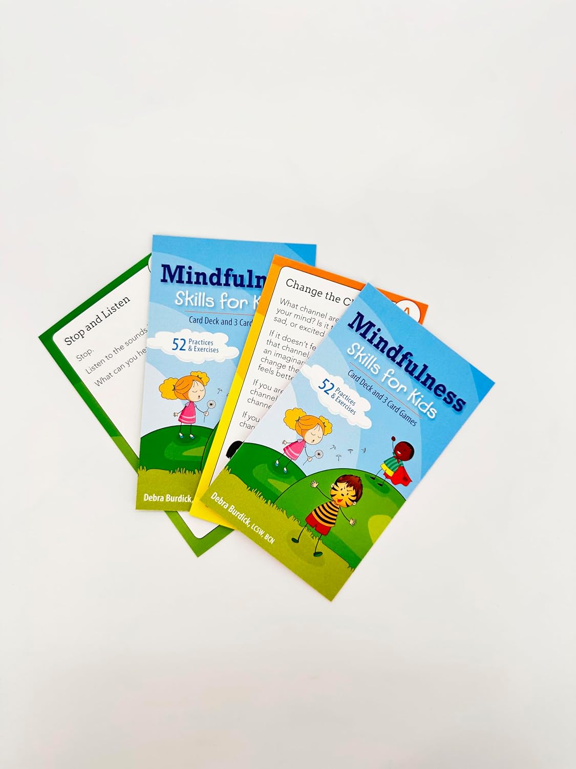 Mindfulness Skills for Kids: Card Deck and 3 Card Games