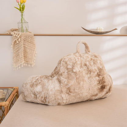 A Nice Night Ivory Reading Pillow, 18.5" Bed Wedge Pillows with Arms