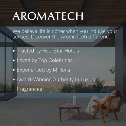 AromaTech Santal Aroma Essential Oil Blend: Luxury Hotel Inspired Aromatherapy with Amber, Vanilla, Cedar & Sandalwood for Ultrasonic Diffusers (0.33 Fl Oz (Pack of 1))