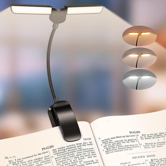 18 LED Rechargeable Book Light for Reading in Bed, Reading Light for Night
