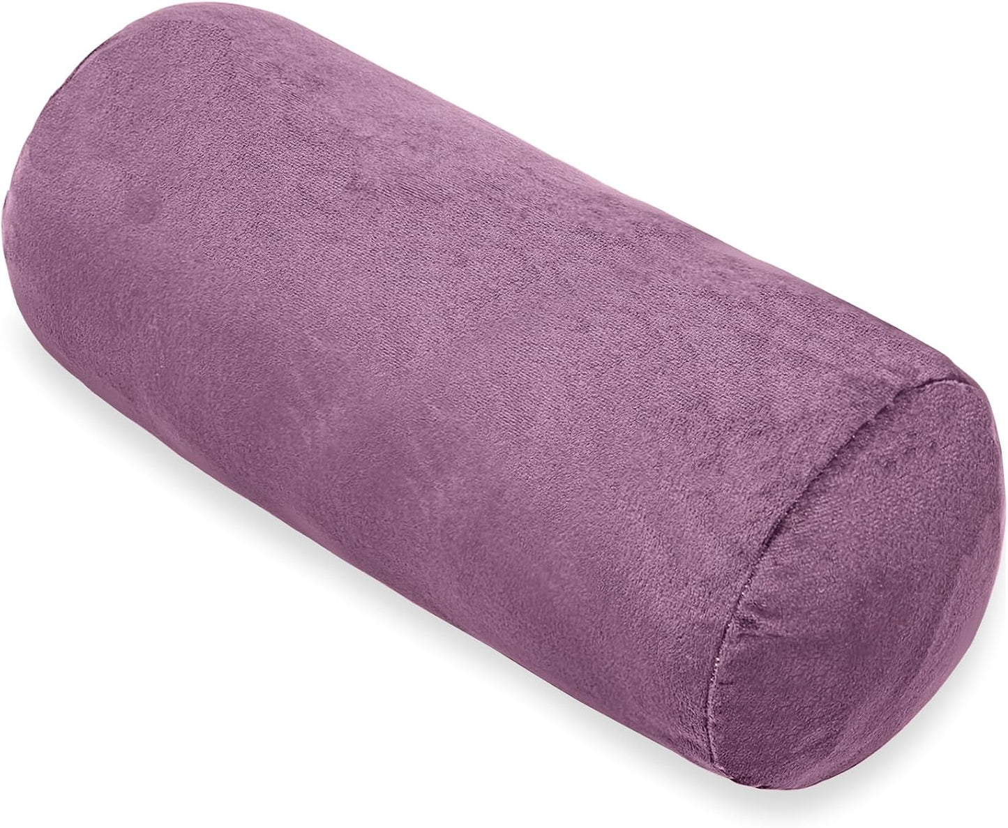 1 MIDDLE ONE Round Cylinder Bolster Pillow with Removable Cooling Cover, Tube Roll Cervical Pillow for Head, Neck, Back and Legs Support, 13"x 6", Grey