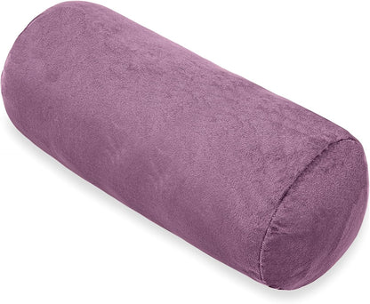 1 MIDDLE ONE Round Cylinder Bolster Pillow with Removable Cooling Cover, Tube Roll Cervical Pillow for Head, Neck, Back and Legs Support, 13"x 6", Grey