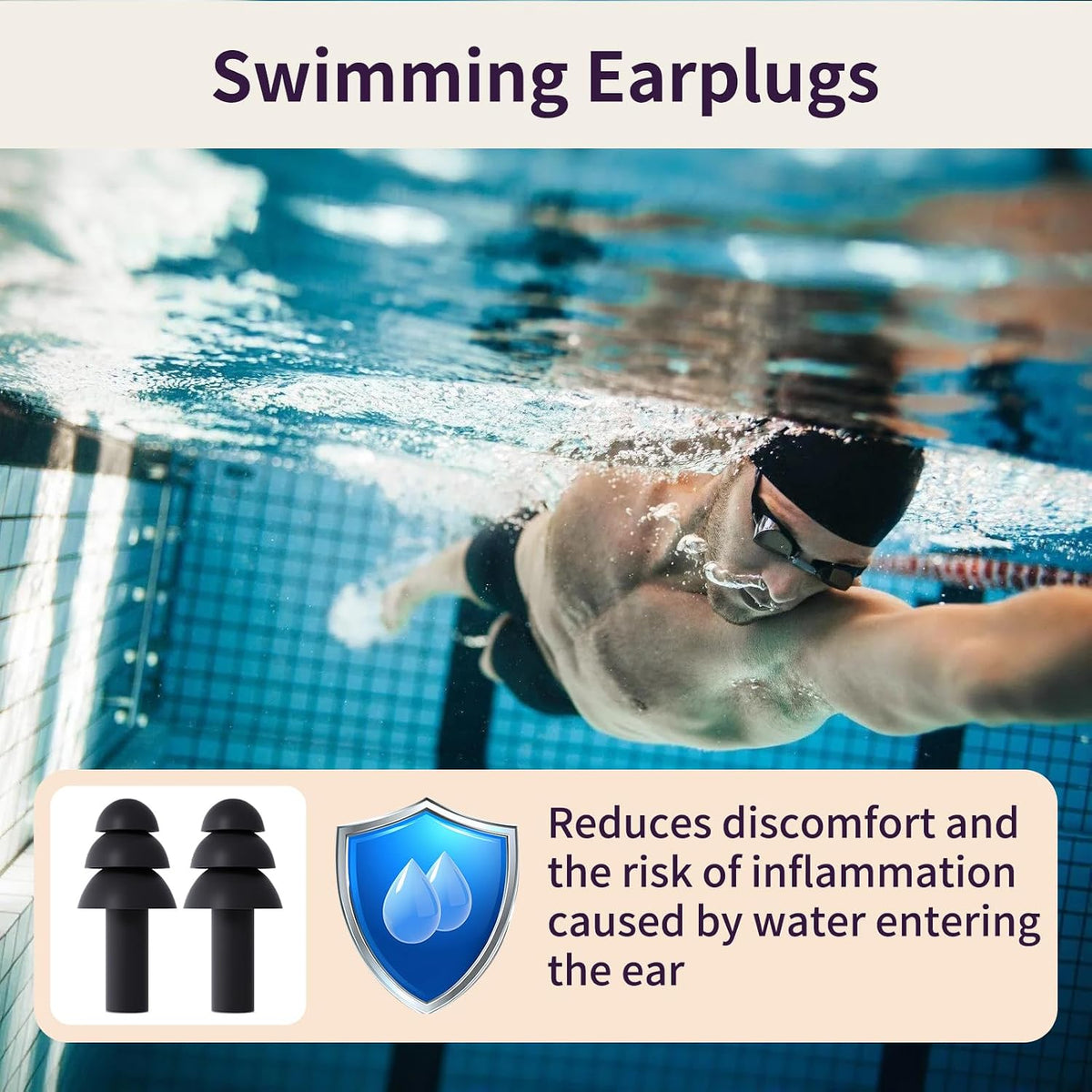 20 Pairs Ear Plugs for Sleeping, Reusable 32 dB (NRR) Noise Reduction for Side Sleepers, Swimming, Showering, Travel, Soft & Comfortable Fit, Hearing Protection, Comes with Separate Storage Cases