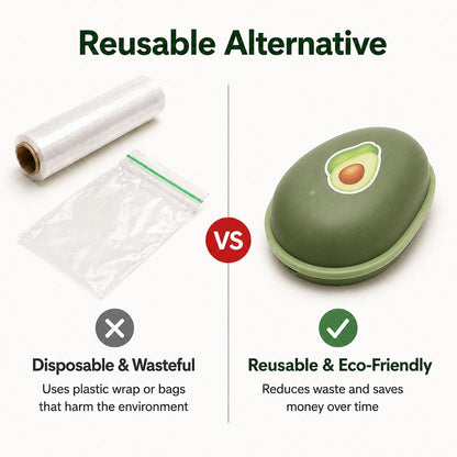 Avocado Keeper Saver Avocado Storage Containers With Lid | Onion Avocado Tomato Saver Fruit vegetable Holder Storage (Avocado Holder)
