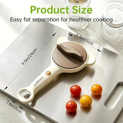 4-in-1 Jar Opener for Seniors & Arthritis Sufferers - Adjustable Stainless Steel Lid Remover with Non-Slip Grip, Ergonomic Kitchen Tool for Weak Hands, Fits Bottles, Jars & Cans