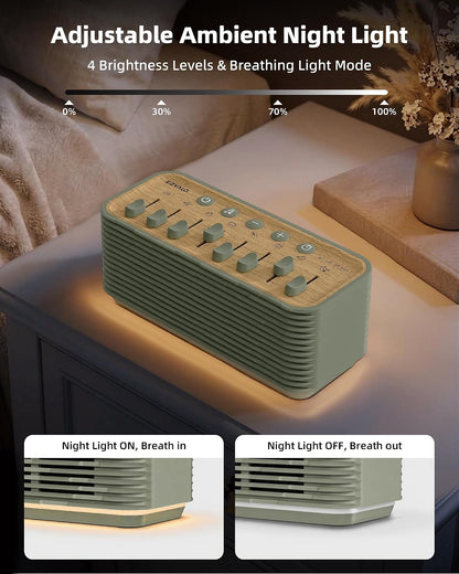 Sound Machine for Sleep, 255+ Natural White Noise Sound Combinations