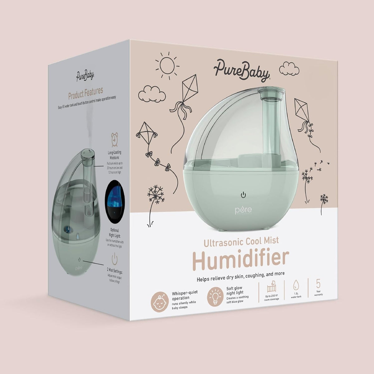Pure Enrichment PureBaby Ultrasonic Cool Mist Humidifier
