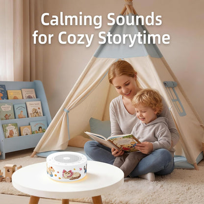Kipcush White Noise Machine for Baby & Adults, 30 Soothing Sounds, Sleep Sound Machine with 8 Color Night Light, Memory Function, White Noise for Sleeping, Nursery, Office, Travel & Relaxation