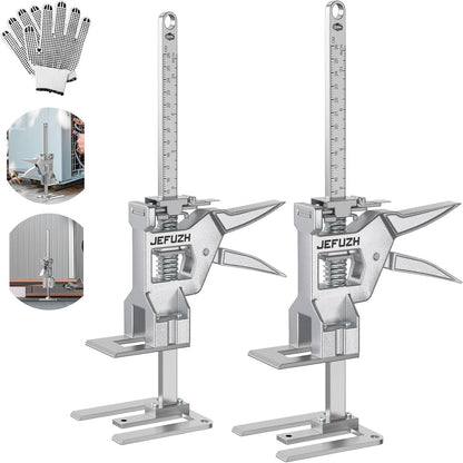 Labor Saving Arm Jack 2 Pack, Load-Bearing 440 lb Multi-Function Height Adjustment Lifting Device, Hand Furniture Lifter Tool, Furniture Jack for Lifting Door Furniture, Wall Tile Positioning