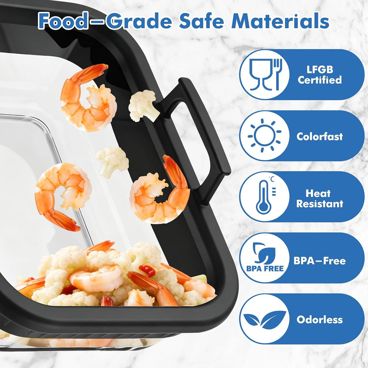 Air Fryer Accessories for Ninja Foodi DZ401, DZ550, SL401, SL451 10Qt
