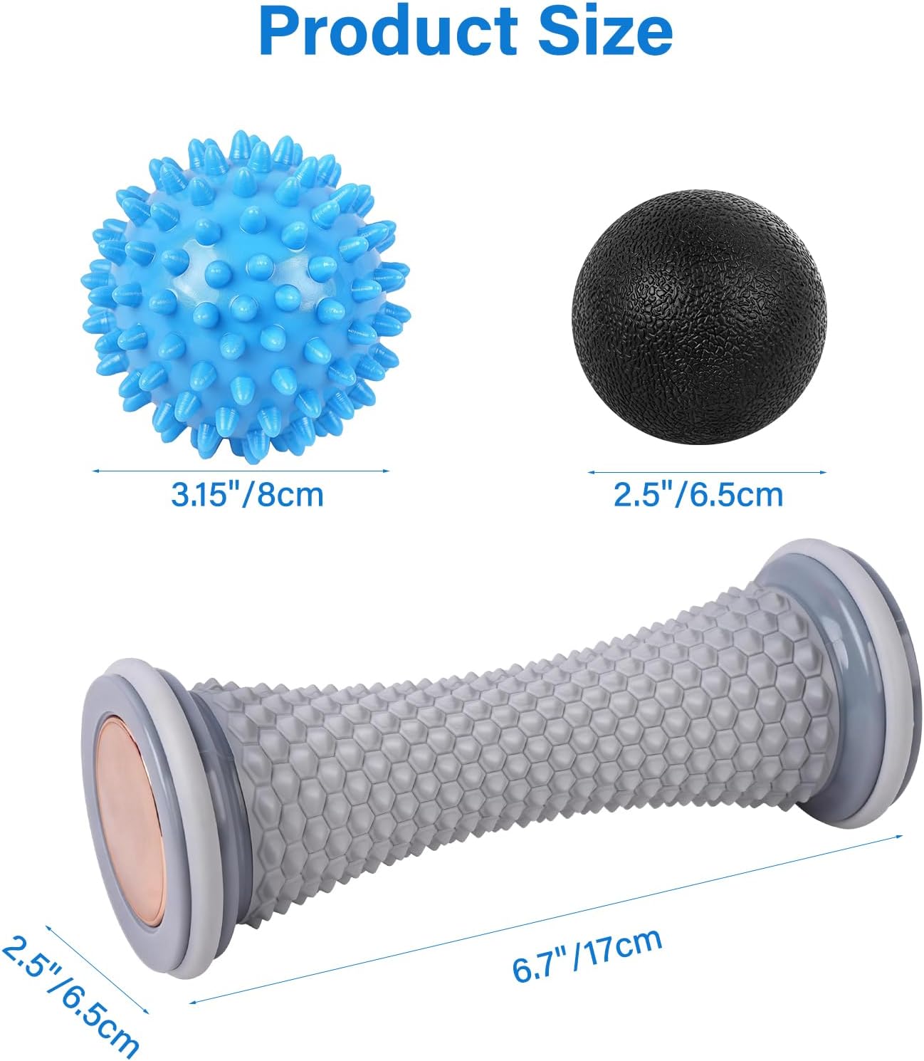 WOVTE Massage Lacrosse Ball Therapy for Sore Muscles Myofascial Release | Shoulders, Neck, Back, Foot, Body, Deep Tissue, Trigger Point, Muscle Knots, Yoga