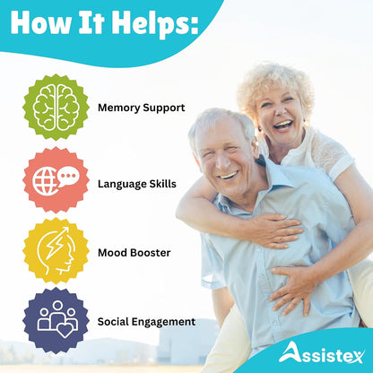 Assistex Matching Game Activity Board - Dementia Activities for Seniors - Memory Games for Adults with Alzheimers - Memory Loss and Alzheimers Activities - Matching Card Memory Games for Seniors