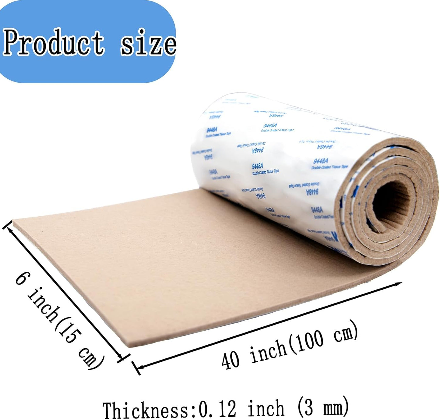 Cuttable Felt Furniture Pads with Sticky Backing,40x4 inch Self Adhesive Felt Sheets,Heavy Duty Felts Strip Roll Felts Tape Protect Hardwood Floors No Scratches No Noise