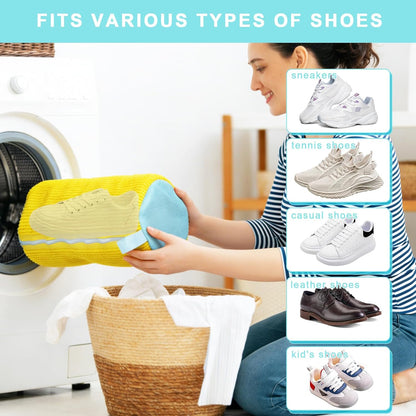 2PCS Shoe Washing Machine Bag With Zipper,Heavy Duty Shoe Washing Bag,Grey | sneaker washing machine bag,sneaker bag for washing machine,laundry shoe bag for washing machine,tennis shoes washing bag