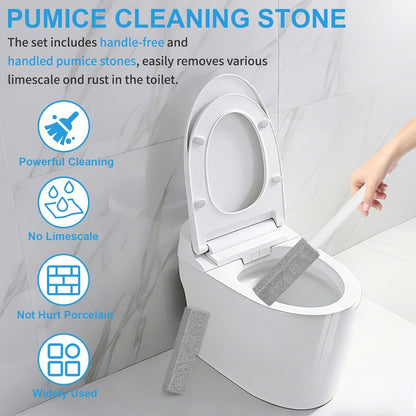 6 Packs Pumice Stone Toilet Bowl Cleaner, Pumice Stone for Cleaning, Powerfully Cleans Hard Water Rings, for Cleaning Toilets, Bathtubs, Grills, Swimming Pools, Sinks