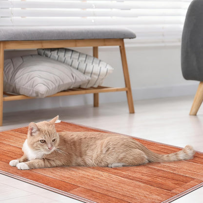 QOUBAI PVC 110V Heated Floor Mat Heater for Foot Warmer Under Desk 22 x 20 Inch Electric Heating Pad Energy Saving Carpet Pad Indoor Floor Heated Rug for Home Office Bathroom House Gray