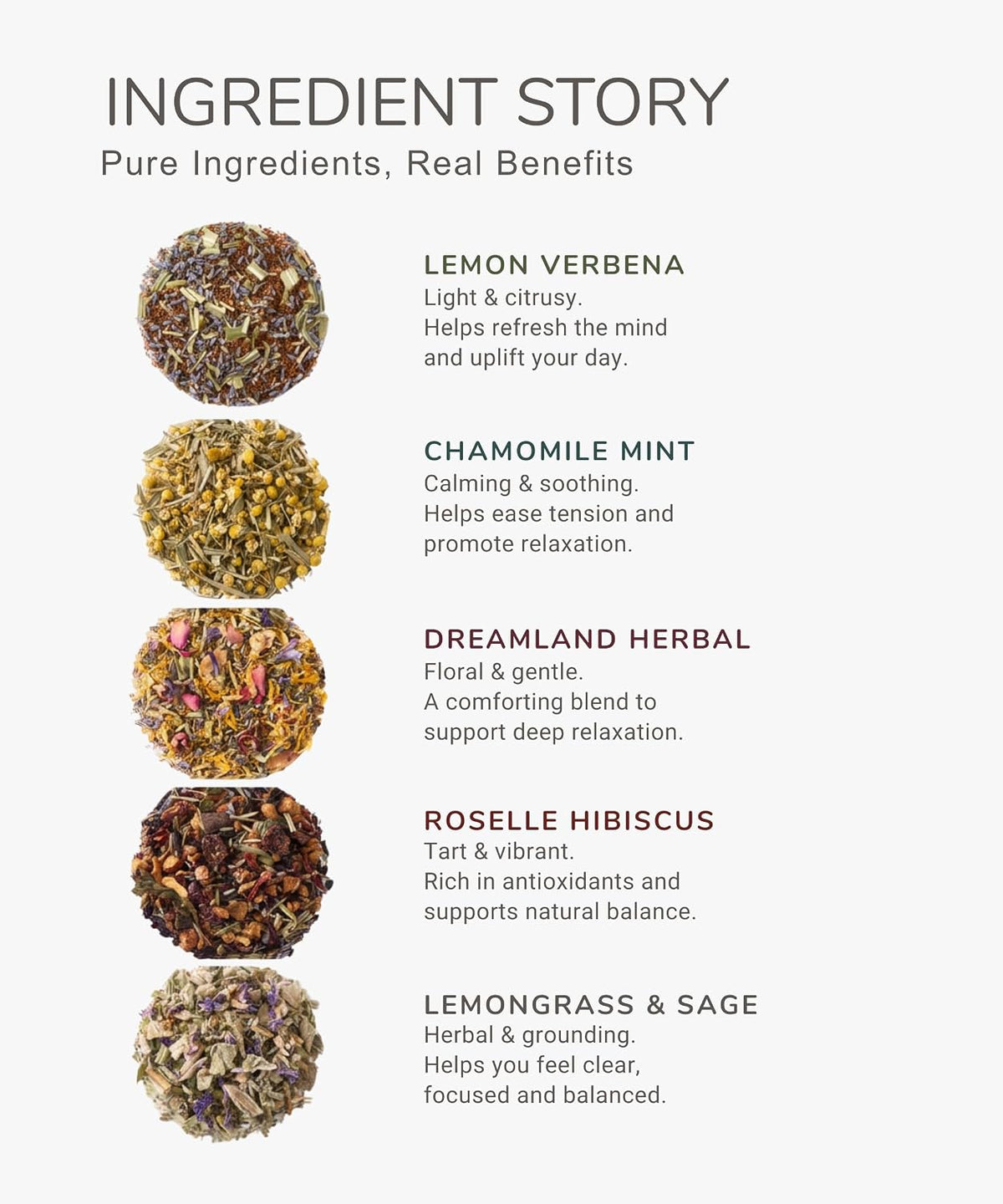 EZR LEAF Pura Herbal Tea Sampler - 22ct Caffeine-Free Tea Variety Gift Set