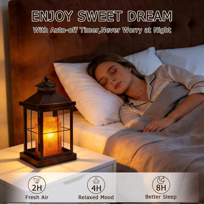 2026 New Candle Warmer Lamp with Timer,Compatible with 3 Wick Candles Jars,Vintage Candle Warmer Lantern Lamp,Dimmable Farmhouse Candle Lamp Warmer,Fully Enclosed and Hanging Up Designed