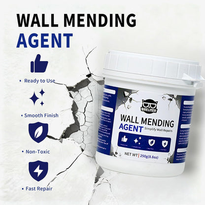Drywall Patch Repair Kit - Drywall Repair Kit for Wall Texture, Holes, Cracks, Graffiti & Stains, Patches/Scrapers/Sandpaper/Texture Sponge/Putty Knife, Formaldehyde-Free, White (8.8oz)