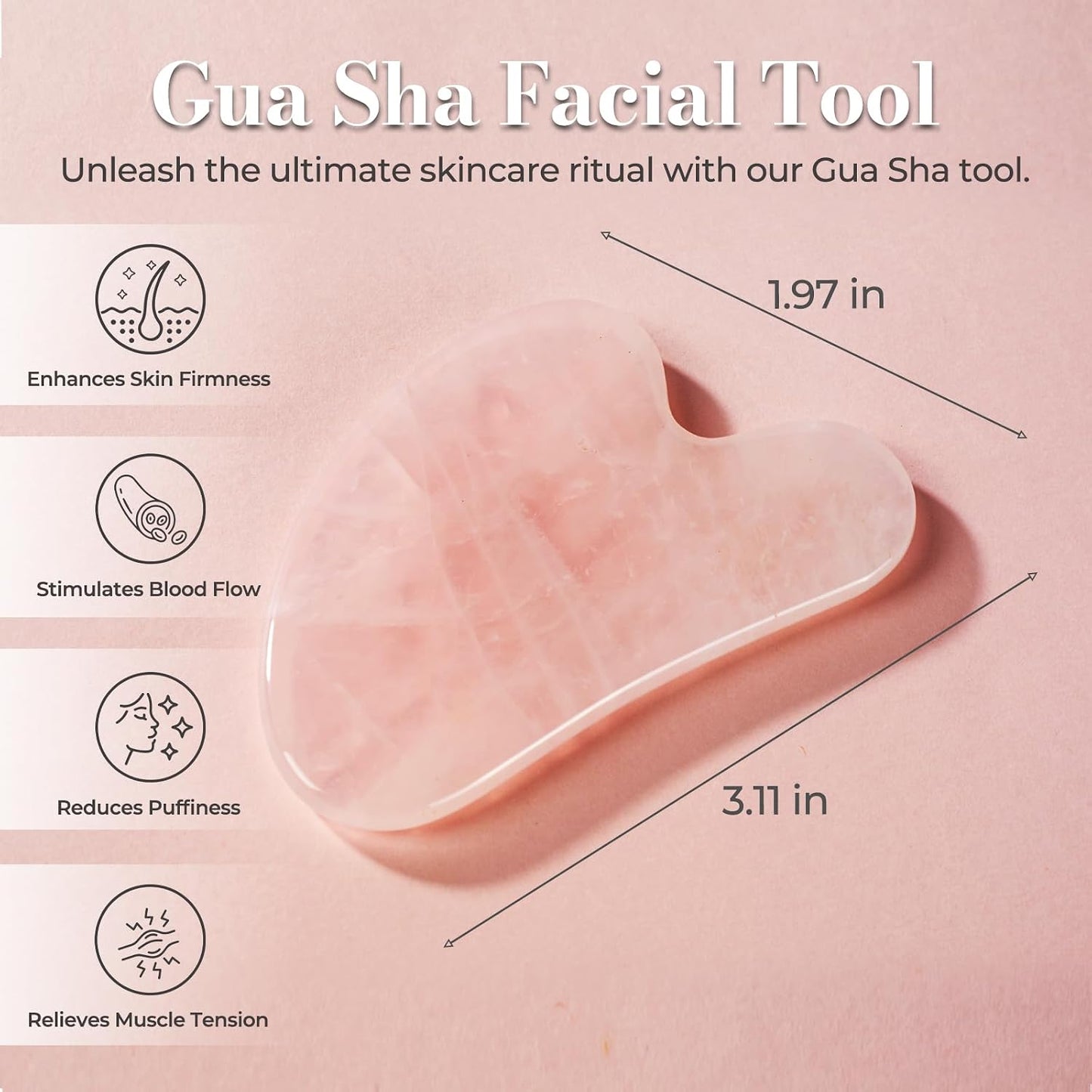 Trigger Point Massage Tool, Gua Sha Tool for Deep Tissue Massage & Fascia Release, Metal Muscle Scraper, Stainless Steel Thumb Saver, Acupressure Myofascial Release Tool, Full Body Pain Relief