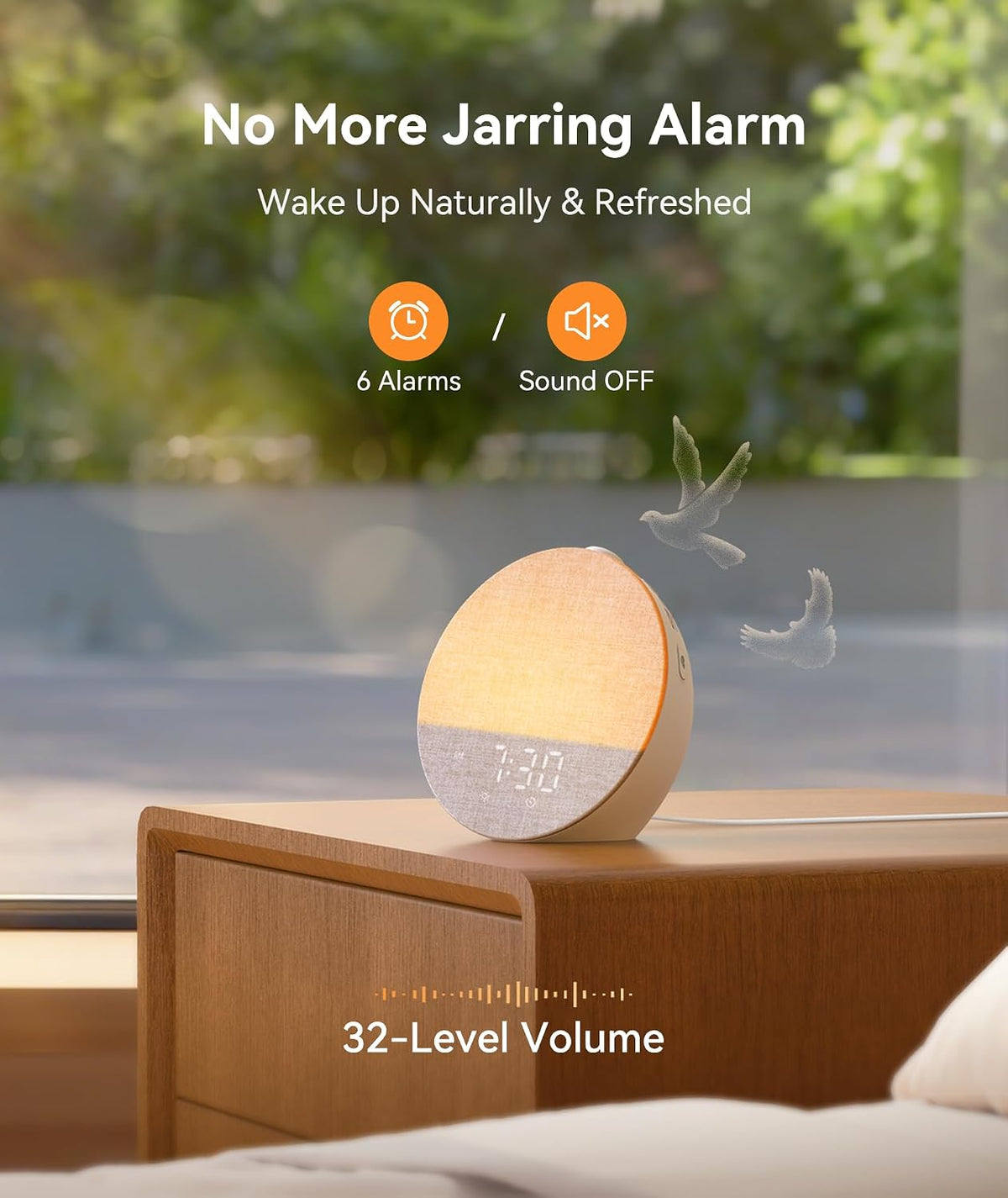 Dreamegg Sunrise 1 Pro, Sunrise Alarm Clock, Sound Machine for Sleep