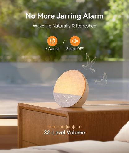 Dreamegg Sunrise 1 Pro, Sunrise Alarm Clock, Sound Machine for Sleep