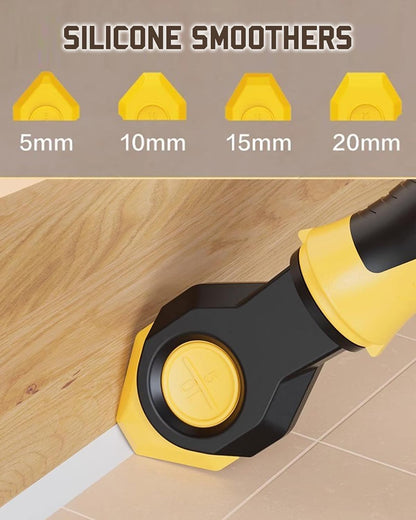 All-in-One Professional Caulk Remover Tool – Multi-Functional Scraper with Interchangeable Heads for Seamless Tile, Grout, and Bathroom Renovation, Ergonomic Handle & Durable Stainless Steel Blade