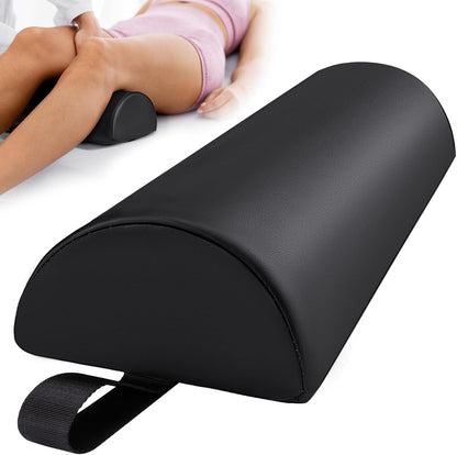 Half Moon Bolster Pillow for Leg, 21 x 6 x 3 in Knee Support Pillow Pad