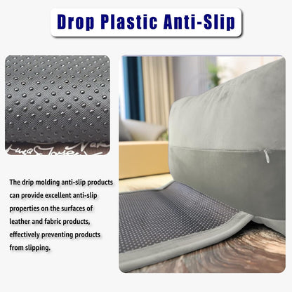 Adjustable Headrest Pillow for Recliners and Armchairs - Non-Slip Velvet Cushion for Neck Support and Pain Relief (Gray)