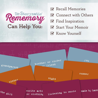 Storymatic Rememory – Writing Prompt and Memory Prompt – Conversation Cards for Family and Friends