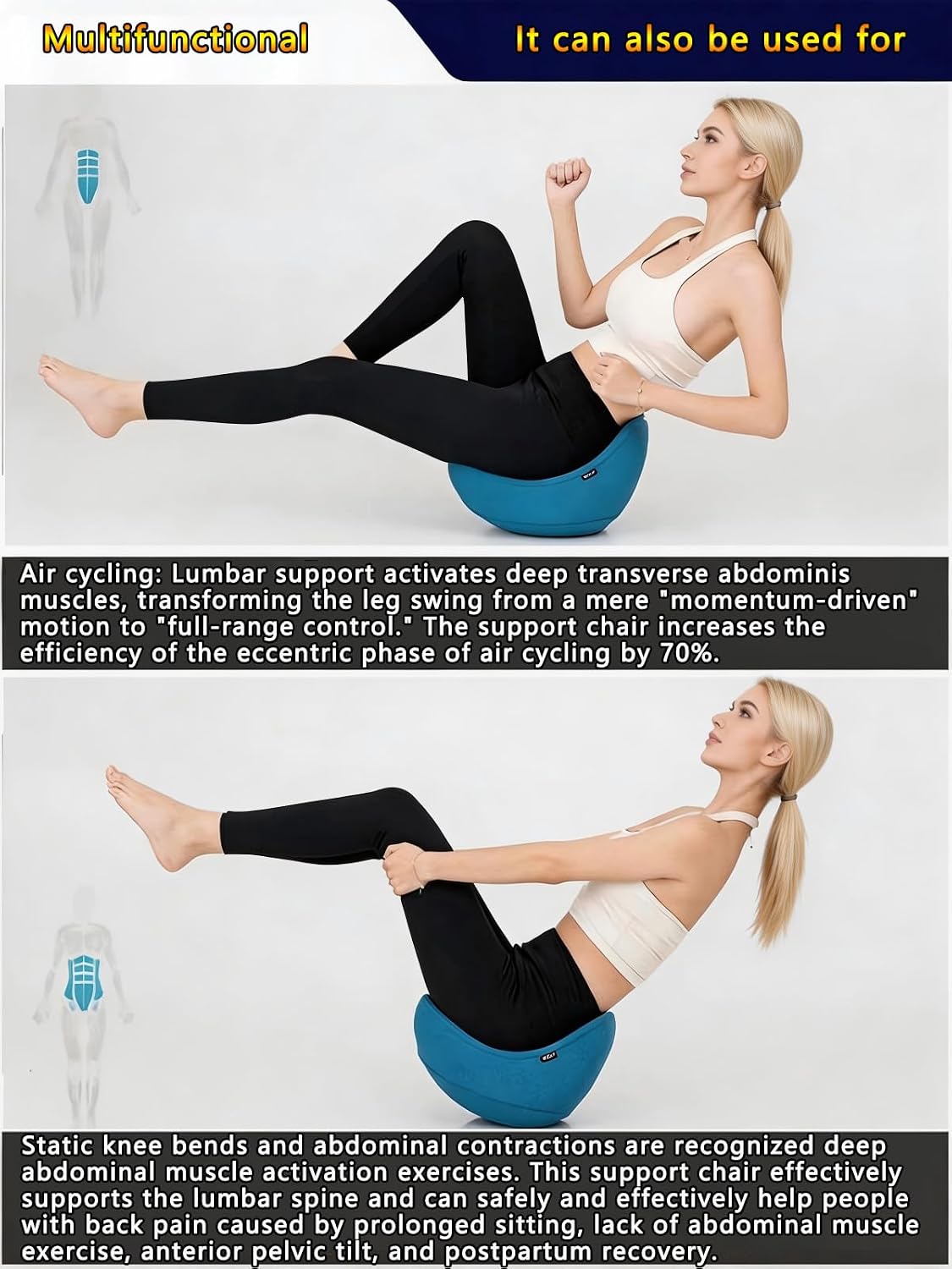 Multi-Functional Stretcher for Legs, Back, and hips; Suitable for Ballet, Dance, Yoga, and Flexibility Training. Relieves Leg and Back Muscle Soreness. Mini, Lightweight, and Portable