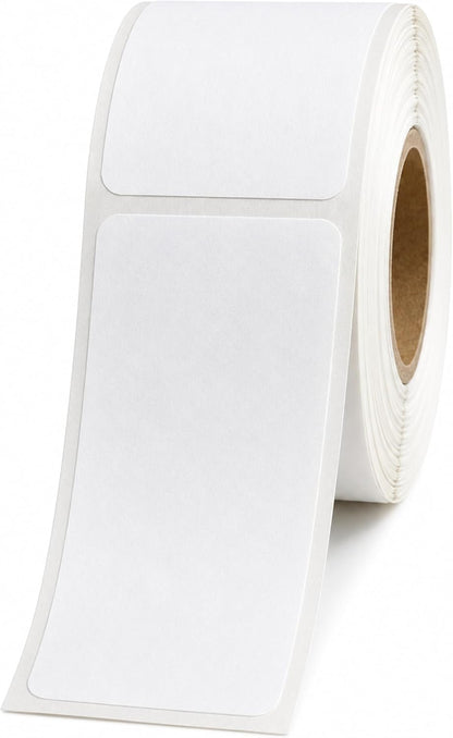 Blank Writable Water Dissolvable Food Labels, 1 x 2, 500/Roll | Food Storage Labels That Wash Away for Meal Prep, Containers, Pantries, Restaurants, Kitchens and Freezers. Made in USA