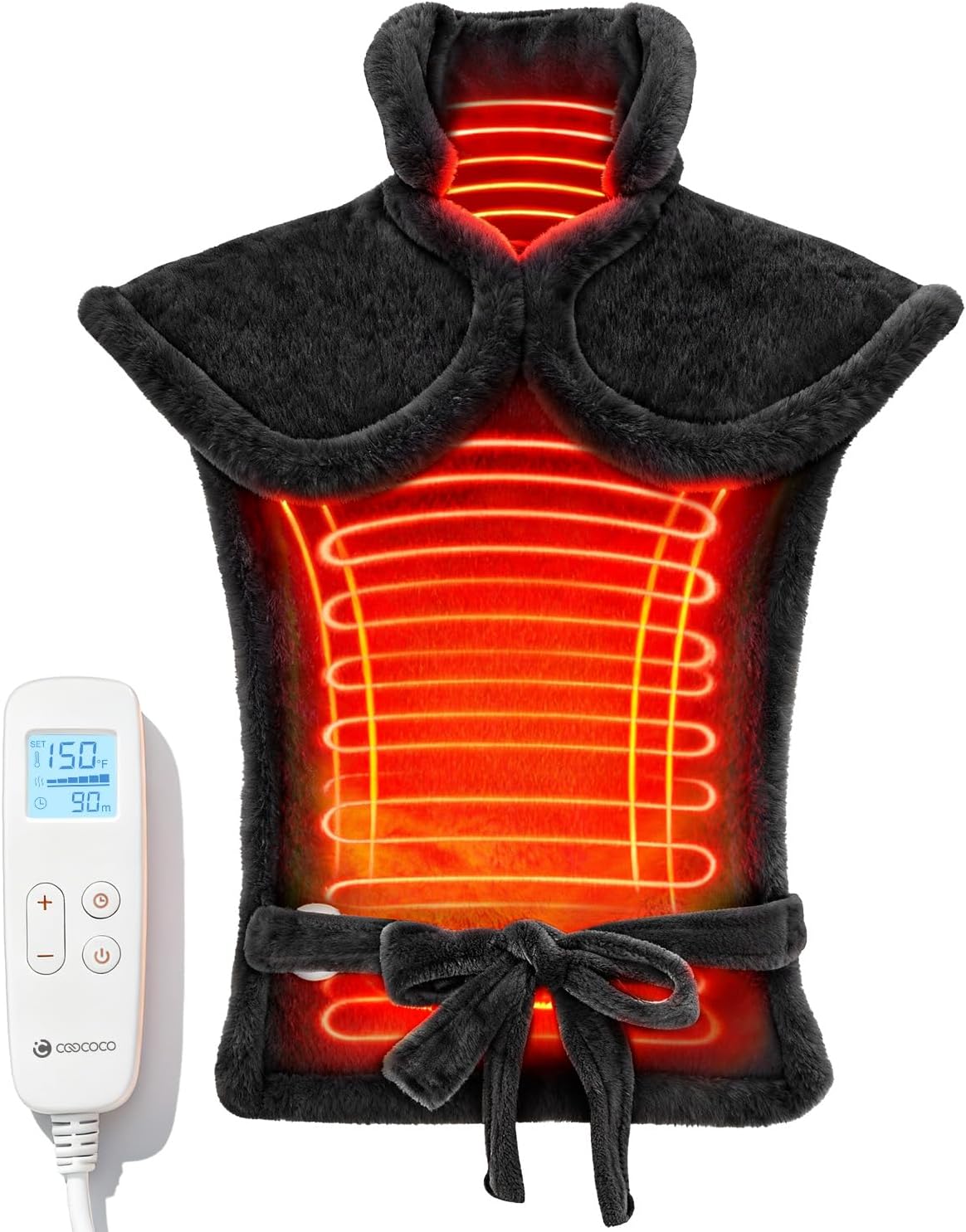 CooCoCo Heating Pad for Back Pain Relief, 24 X 33 in