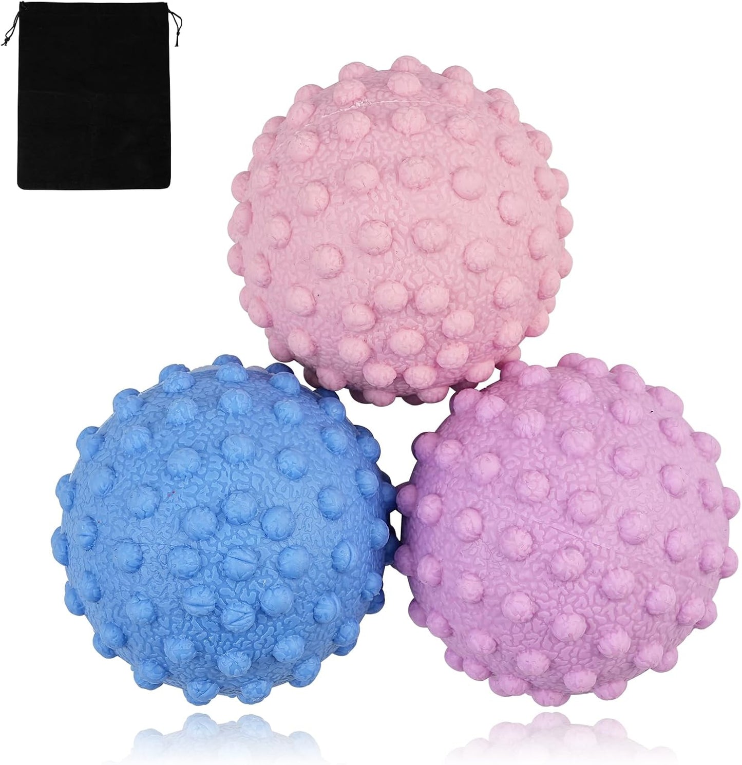 WOVTE Massage Lacrosse Ball Therapy for Sore Muscles Myofascial Release | Shoulders, Neck, Back, Foot, Body, Deep Tissue, Trigger Point, Muscle Knots, Yoga