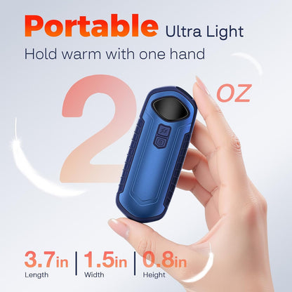 Hand Warmers Rechargeable 2 Pack, Electric Hand Warmer, 2-Second to 131°F with 5 Heat Levels, USB-C Portable Pocket Heater Handwarmers, UL Certified for Camping, Hunting, Gifts for Women Men
