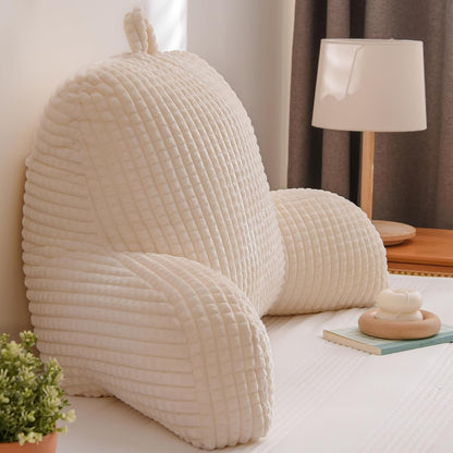 A Nice Night Darkgrey 17" Bed Wedge Pillows with Arms for Sitting