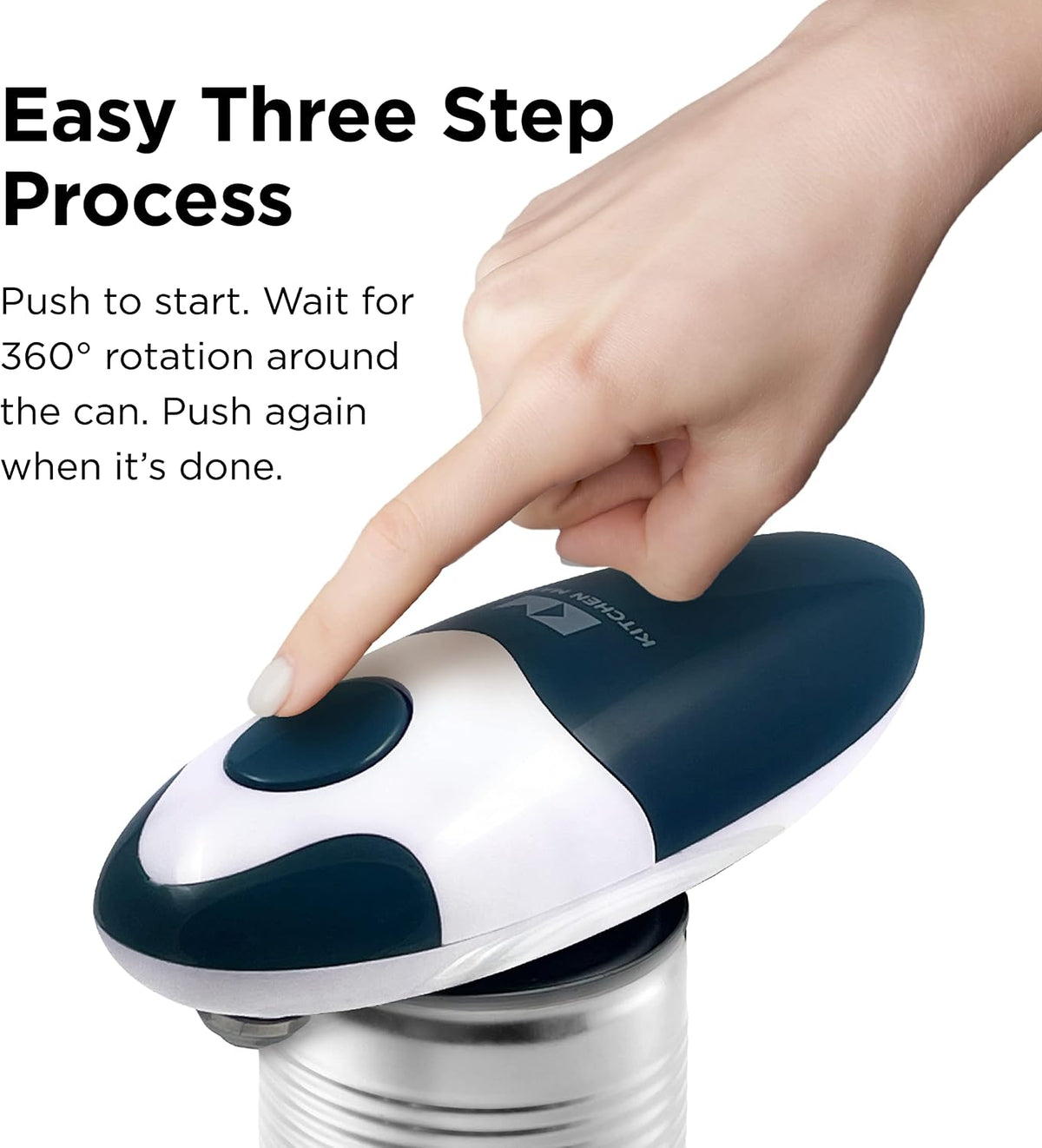 Kitchen Mama Auto 2.0 Electric Can Opener, Navy Blue