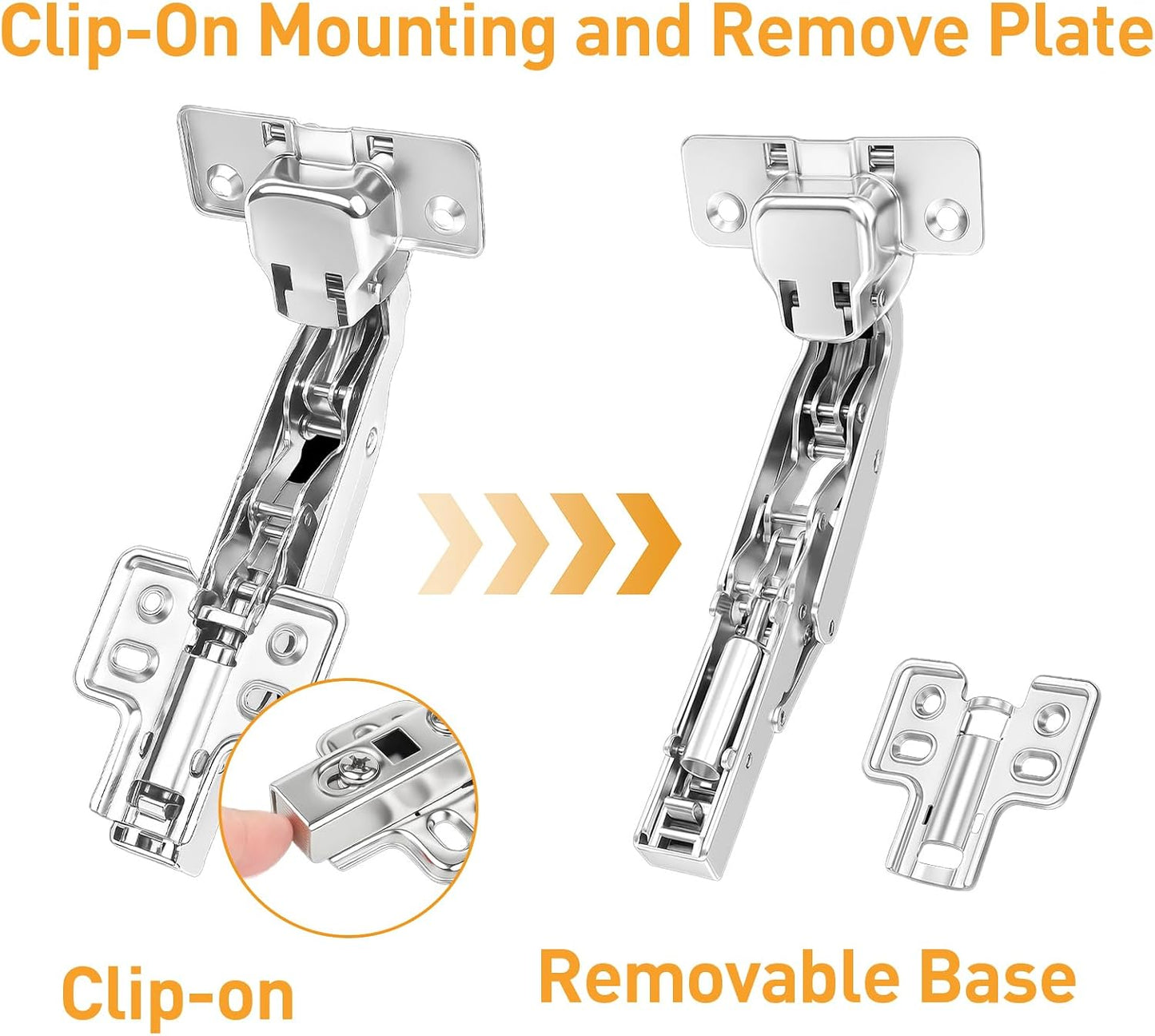 Cabinet Hinge Repair Plate Kit, 12Pcs Hinges Repair Fixing Plates | Stainless Steel for Kitchen Cupboard Door Replacement Rust Resistant With Mounting Screw