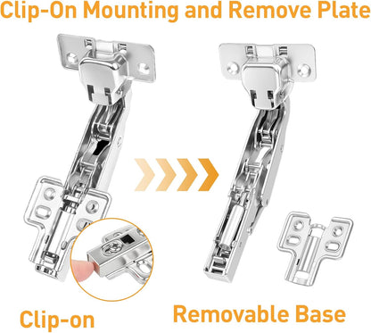 Cabinet Hinge Repair Plate Kit, 12Pcs Hinges Repair Fixing Plates | Stainless Steel for Kitchen Cupboard Door Replacement Rust Resistant With Mounting Screw