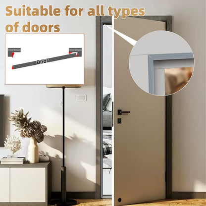 Kneelisa 118” Wedge-Shape Foam Window Weather Stripping Door Seal | Soundproofing Frame Winter Insulation Strip,Noise Cancelling Window Inserts,Door Gap Filler Light Blocker,White