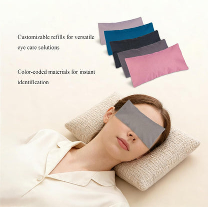 Cotton Weighted Eye Pillow Case Covers, 6pcs Soft Cooling Eye Pillow Cases | for Relaxation for Yoga, Sleeping,Meditation, Spa Migraine Relief, Massage Accessories,Covers ONLY