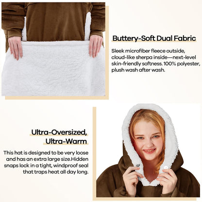 yescool Wearable Blanket Hoodie as Christmas Birthday Gifts for Women Mom - Colors B
