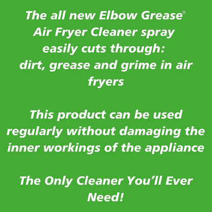 Elbow Grease Air Fryer Cleaner Spray | Spray, Foam, Wipe, Rinse - Cuts Through Dirt, Grease & Grime (Lemon Fresh, 500ml) | Spray, Foam, Wipe, Rinse - Cuts Through Dirt, Grease & Grime