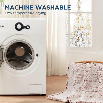 Westinghouse Electric Blanket Heated Throw, 6 Heat Settings, Grey