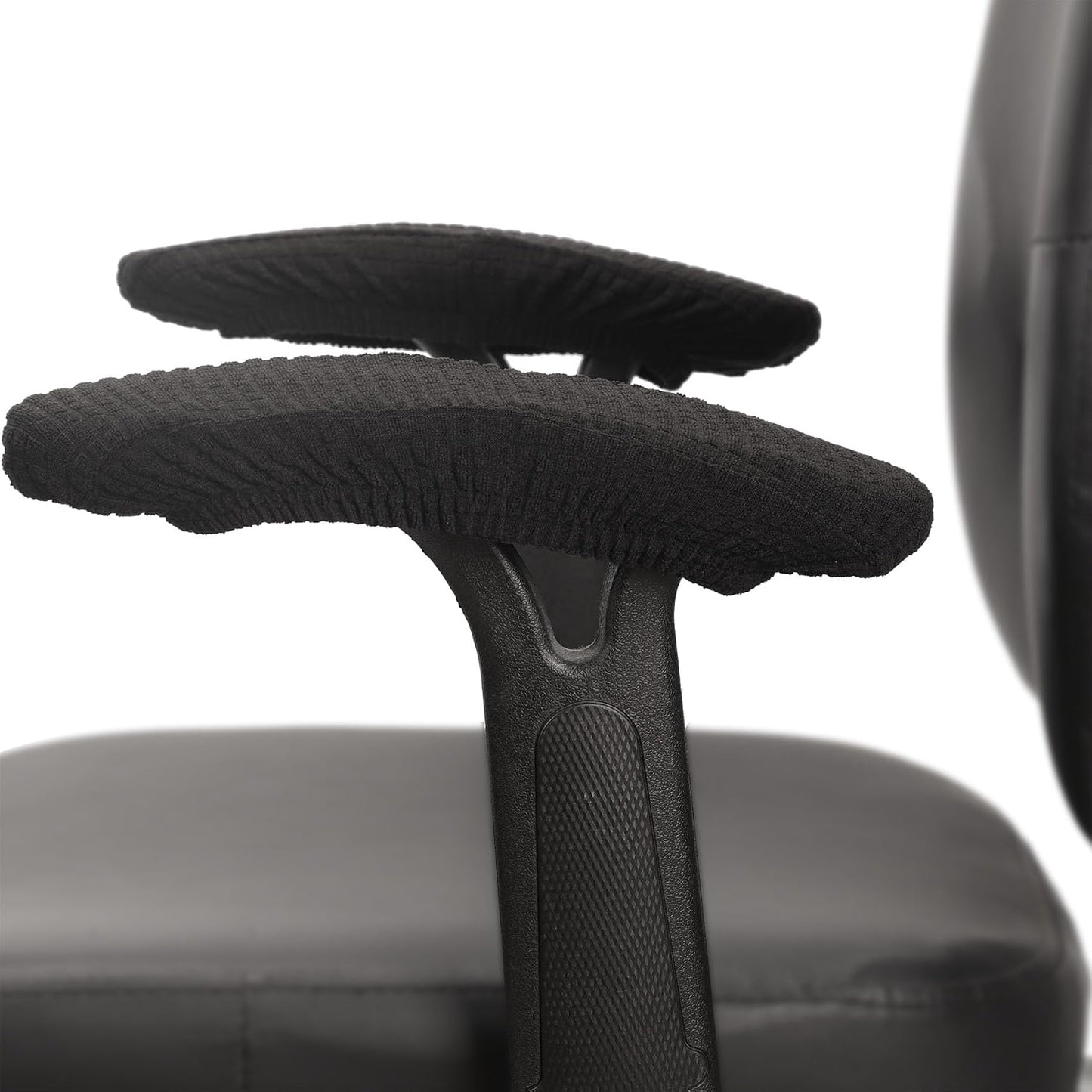 Melaluxe Office Chair Armrest Covers, Stretchable Removable Washable Chair Arm Covers, Elastic Desk Computer Gaming Chair Arm Rest Protector Slipcovers (Black)